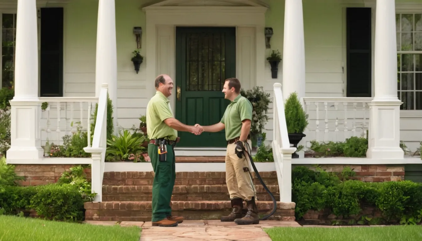 A friendly provider inspecting a home exterior for a Manassas homeowner